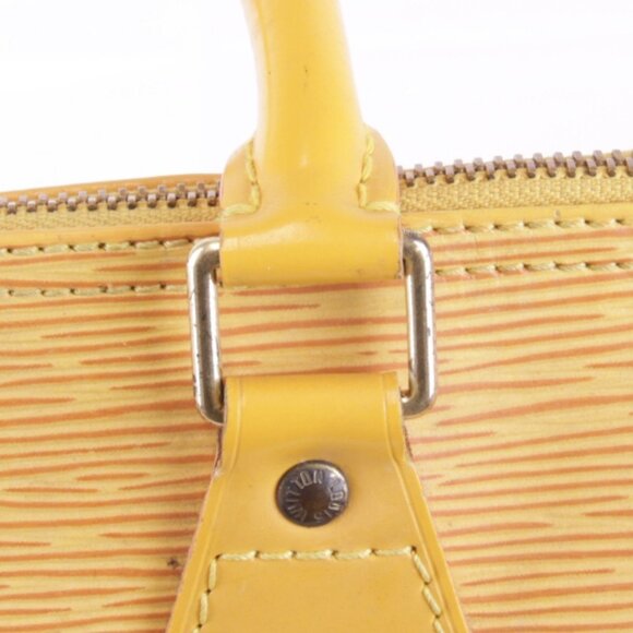LOUIS VUITTON Yellow Leather Speedy 25 Bag - Picture 15 of 16